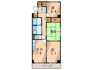 シェルコ－ト南甲子園の物件間取画像